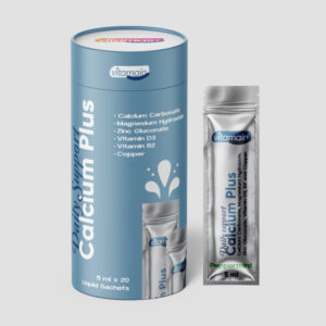Vitamain Calcium Plus Calcium, Magnesium, ZincVit D3, B2 and Copper Liquid Sachets