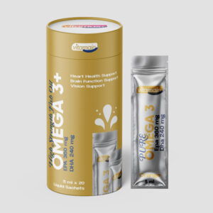 Vitamain Pure Omega3+High Strength Fish Oil Liquid Sachets
